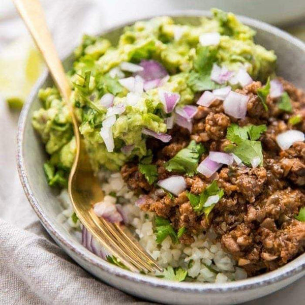 Chipotle Beef and Abocado Bowl with Basmati Rice